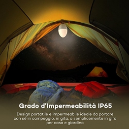 Luce LED Notturna per Bambini VAVA, Impermeabilità IP65, Sicura Struttura in ABS + PP, Resistente agli Urti, Fino a 80 Ore d’Autonomia, Luminosità Colore Regolabili, Controllo Tattile - 1
