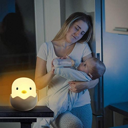 Luce Notturna, Tecboss LED Luci Notturne per Bambini, ABS Sicuro + PP, Luminosità Regolabile, Eye Caring LED, Perfetta per la Camera da Letto del Bambino Alimentazione del Bambino - 1