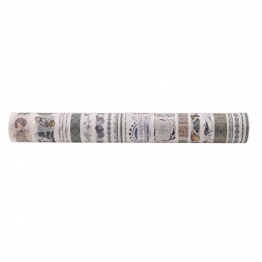 Lychii 20 PCS Washi Tape, Tape Decorativo Coprente per lavoretti di Fai da Te, diari, Biglietti, Schizzi (Set 1) - 1