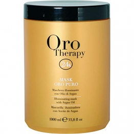 Maschera Oro Puro 1000 ml Con Cheratina ed Argan - Fanola Oro Therapy 24k - 1