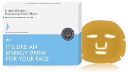 Maschera Oro Viso al Collagene (6 pezzi) - Maschera monodose tessuto antirughe coreane illuminante antiage rassodante jeunesse antiocchiaie lifting antieta per il viso al oro bio - 1