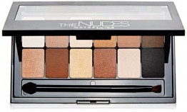 Maybelline New York The Nudes Palette Ombretti, 12 Colori Sulle Sfumature del Nudo, Finish Mat, Satinato e Perlato - 1
