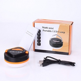 MEIKEE Lampade da Campeggio Ricaricabile Luce Esterna Portatile Resistenza alla Pioggia con 5 Modalità per Escursione e Emergenza Magnete integrato ideale illuminazione esterna - 1