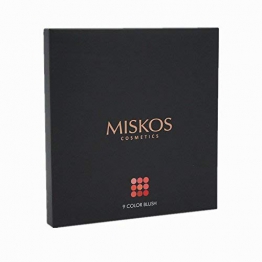 Miskos 9 N rich 9 colori nude rose Red blush palette, Soft Face blush pallet, 15 gram - 1