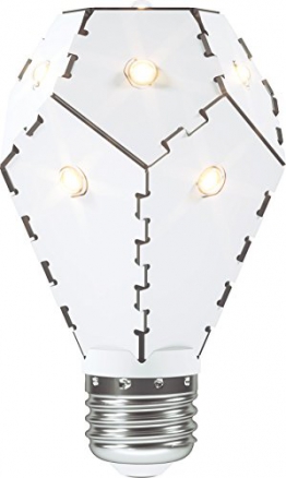 Nanoleaf One – 800 – Design lampadina LED dimmerabili con molto alta efficienza [a + +, 850 lumen | E27 | 11 LED | 360 ° | 7,5 W = 60 W | durata: 30.000 ore | 3000 K emissione] - 1