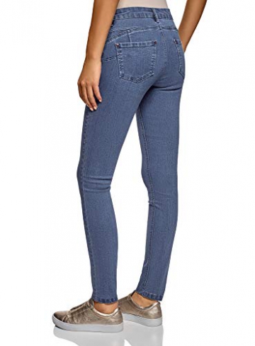 oodji Ultra Donna Jeans Skinny Basic, Blu, 30W / 32L (IT 48 / EU 44 / XL) - 2