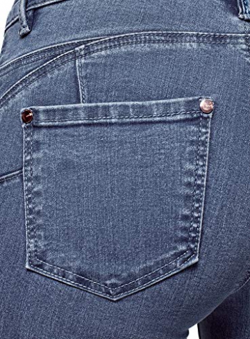 oodji Ultra Donna Jeans Skinny Basic, Blu, 30W / 32L (IT 48 / EU 44 / XL) - 4