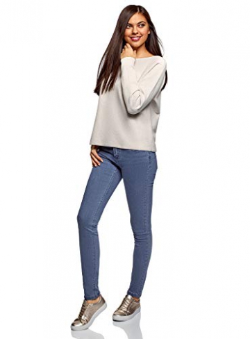 oodji Ultra Donna Jeans Skinny Basic, Blu, 30W / 32L (IT 48 / EU 44 / XL) - 5