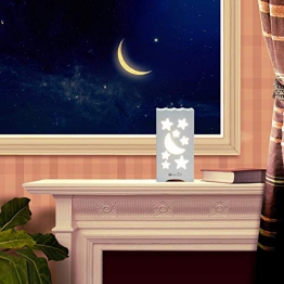 OxyLED Luce Notturna LED per Bambini,Lampade da tavolo per la cameretta,Lampada da comodino Luce del sonno Moon e Star Shaped,per Stanza dei Bambini,Camera da Letto,Bagno,Corridoio,Armadio - 1