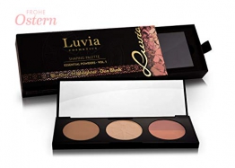 Palette Contouring Professionale Trio in Polvere per Contour con Illuminante e Blush - Shaping Set Vegano/Non testato sugli Animali di Luvia Cosmetics - 1