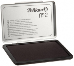 Pelikan 331777 Cuscinetti per Timbri, N.2 Metallo, 7 x 11, Nero - 1