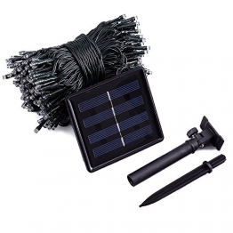 Qedertek Luci Solare da Esterno, Catena Luminosa Solare 22M 200 LED, Luci Stringa Impermeabile IP65 con 8 Modalità di Lampeggiata, Luci Decorazioni per Giardino, Terrazza, Balcone (Bianco Caldo) - 1