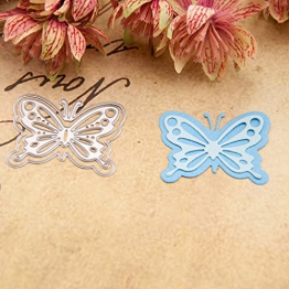 Qiman - Fustelle a Forma di Farfalla per Scrapbooking Fai da Te - 1