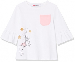 RED WAGON T-shirt con Stampa Circo Bambina, Bianco (Weiß), 146 (Taglia Produttore: 11 Anni) - 1