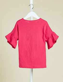 RED WAGON T-shirt con Volant alle Maniche Bambina, Rosso (Virtual Pink), 116 (Taglia Produttore: 6 Anni) - 1