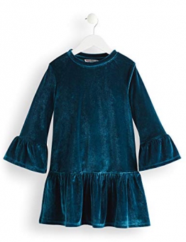 RED WAGON Velvet Vestito Bambina, Blu (Teal), 104 (Taglia Produttore: 4) - 1