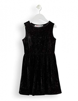RED WAGON Vestito con Glitter Bambina, Nero (Black), 140 (Taglia Produttore: 10 Anni) - 1