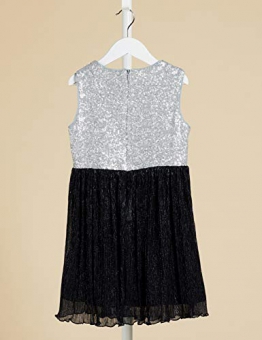 RED WAGON Vestito Smanicato Bambina, Argento (Silver), 110 (Taglia Produttore: 5 Anni) - 1