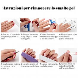 Saint-Acior Set di nail art smalto semipermanente per unghie 24W USB bianca lampada UV LED kit ricostruzione unghie gel unghie completo kit 10pc smalto in Gel - 1