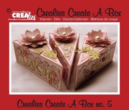 Set da 3 FUSTELLE Crealies Create a Box fetta di torta compatibili con Big Shot - 1