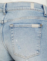 Seven for all Mankind International SAGL Asher, Jeans Boyfriend Donna, Blu (Vintage Larchmont Distressed 0vn), W27/L28 (Taglia Produttore: 27) - 1
