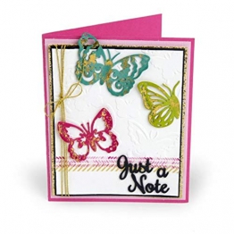 Sizzix 662753 Fustella Thinlits con Cartella di Goffratura Textured Impressions, Metallo, Argento, 28.7x13.4x0.3 cm - 1