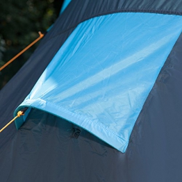 Skandika, Hammerfest, tenda per famiglie, 4 persone, tenda a cupola, con 2 cabine di riposo, altezza in piedi 200 cm, Unisex, 4500, blu chiaro/scuro, Taglia unica - 1