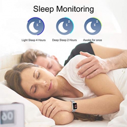 Smartwatch Impermeabile Uomo,GOKOO Orologio Sportivo Uomo Donna Impermeabile IP67 Attività Tracker Cardiofrequenzimetro Monitor del Sonno 8 Modalità di Allenamento per Telefoni Android IOS - 1