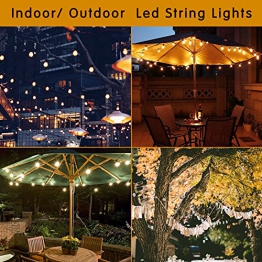Svater G40 Catena di Lampadine 2x18Ft 2x10pcs G40 Lampadine Globe Luci Stringa Impermeabile Interno Esterno Catena Luminosa per Tende da Cortile Mercato Cafe Portico Partito Luce di Lampada - 1