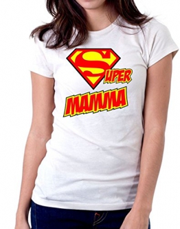 t-Shirt Super Mamma - Donna - Regalo per la Mamma - Maglietta by tshirteria - 1