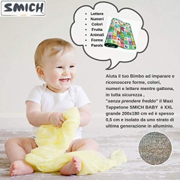 Tappeto Gioco Cameretta | Bambini | Isolante Anti Umidità Morbido Imbottito Anti Freddo | Giochi con Animali Frutta Puzzle Palestrina Numeri Grande e Impermeabile - 1