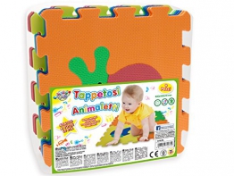 Teorema 72475 - Tappeto Puzzle con Animali, colori assortiti, 9 pezzi - 1