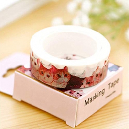 Ting-Times Washi Tape Set of 2, DIY Self Adhesive Washi Masking Tape Sticker Decorative Washi Tape Masking Tape Adhesive Scrapbooking DIY Craft Gift - 1