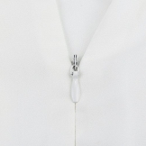 Top manica corta in chiffon,con maniche corte in chiffon,VRTYOC Camicetta casual in chiffon manica corta donna,manica a pannello manica pizzo donna bianca M - 1