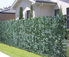 VERDELOOK Sempreverde® Point, Siepe Artificiale 1x3 m, Foglia edera, Decorazioni Giardino - 1
