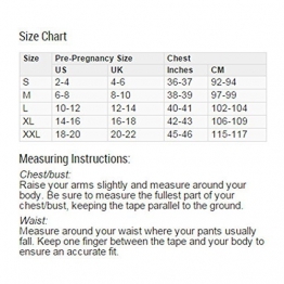 WEIMEITE Top in Maglia maternità T-Shirt Donna Incinta Estate in Cotone Divertente Top Blu Scuro L - 1