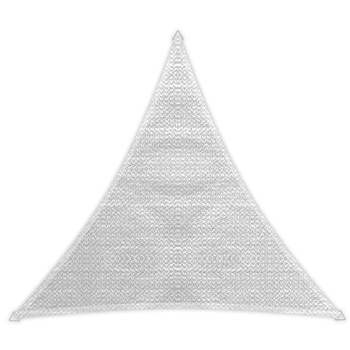 Windhager 10975 Tenda a vela Patio (3,6 x 3,6 x 3,6 m), bianco