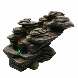 Zen'Light SCFR132 - Fontana a Torrente, Pietra, 38 x 19 x 25 cm, Colore: Marrone - 1