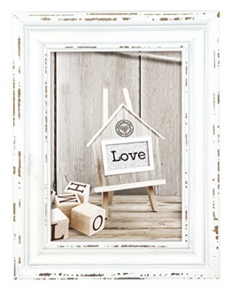 Zep S.r.l sy923 W Rivoli White Cornice in Legno, Legno, Look Vintage, Bianco, 22, 5 X 32, 5 cm - 1