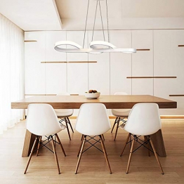 ZMH Lampada a Sospensione LED 58W Lampadario a Sospensione Dimmerabile bianco caldo| neutro | bianco freddo Plafoniera Lampada da soffitto con il telecomando per tavolo da pranzo - 1