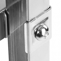 3 ripiani da cucina in acciaio INOX, ripiani, grande carrello di servizio clearing trolley catering trolley con ruote di bloccaggio per cucina, alberghi, ristoranti e a casa, 85,1 x 45,2 x 89,9 cm - 1