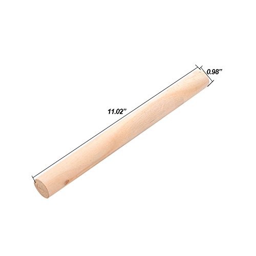 Alexsix Mattarello 28 cm in Legno di Faggio – Perfetto per la Preparazione di Pane, Torte, Biscotti, Pasta Fresca, Pasta sfoglia (28cm)