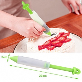 AUSTOR 100 Pezzi Sac à Poche Set Ugelli Pasticceria Punte Sac a Poche Pirottini da Forno Riutilizzabili per Decorazione Pasticceria - 1