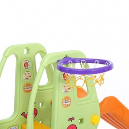 Baby Vivo Scivolo per Bambini Bimbi Giardino Esterni Interno Parco da Plastica Struttura per Arrampicarsi con scivolo in Turchese/Grigio - 1
