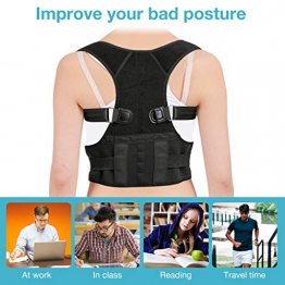 Correttore di Postura, SGODDE Correzione del Supporto per la Postura Dritta Postura per la Schiena, Dolore al Collo e Tracolla per la Spalla per la Schiena Diritta per Donna e Uomo - 1