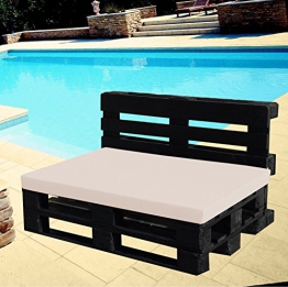 CUSCINO PER DIVANI PALLET BANCALI Seduta 120x80x8 cm - COLORE TORTORA CHIARO - 1