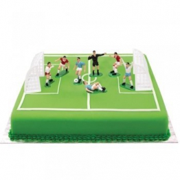 Decora 0816010 Set Calcio 9 Pezzi, 7 Giocatori e 2 Porte, Plastica - 1