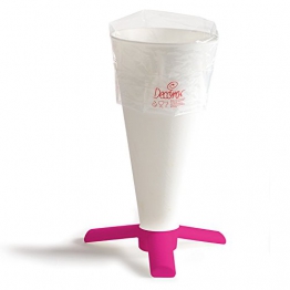 DECORA Supporto per sac à Poche, Plastica, Fucsia, 10.3 x 22 cm - 1