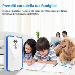 Deepmart - Repellente Ad Ultrasuoni - Ultrasuoni per Topi - Repellente per Topi ad Ultrasuoni - Repellente per Zanzare, Formiche, Mosche, Ragni, Scarafaggi - 2019 [Pacco da 2] - 1