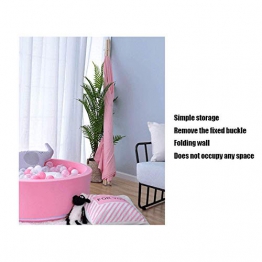 ERM Lavaggio Pieghevole Pieghevole per Bambini Teepee Indoor Tent Playhouse Canvas Fabric Stand,Pink Without Mat - 1